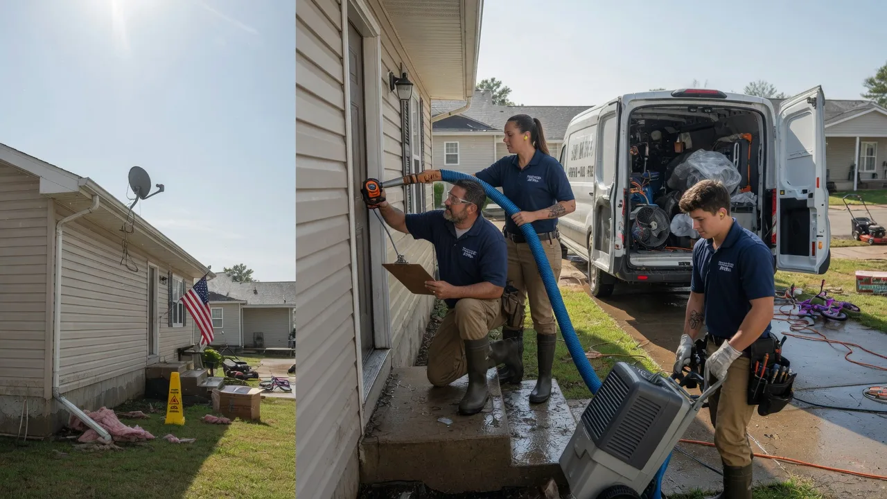 Ceiling Water Damage Restoration in De Witt, IA near me
